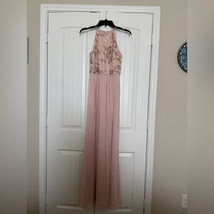 BHLDN Light Pink Formal Bridesmaid Dress w/ Slit | Worn Once